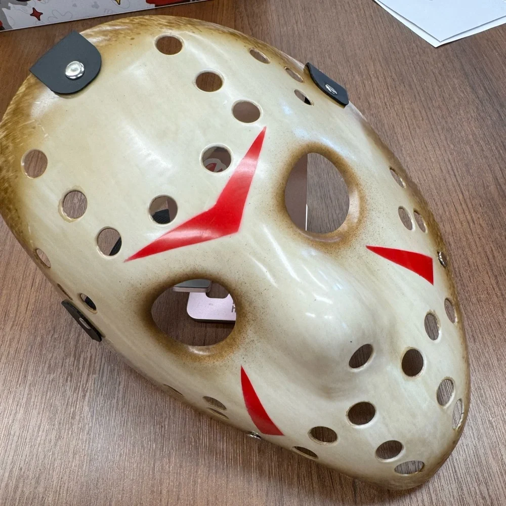 Freddy the 13th Style Hockey Mask with Red Accents